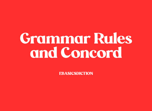 Grammar Rules and Concord